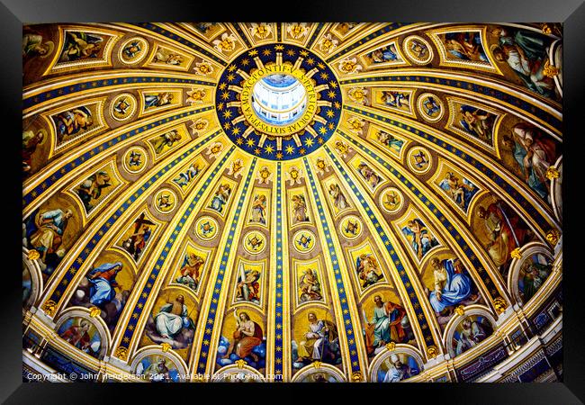 St. Peter's Basilica Framed Print by John Henderson