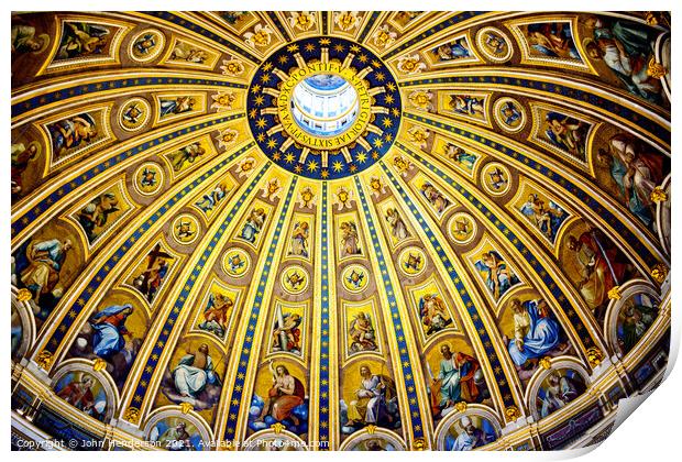 St. Peter's Basilica Print by John Henderson