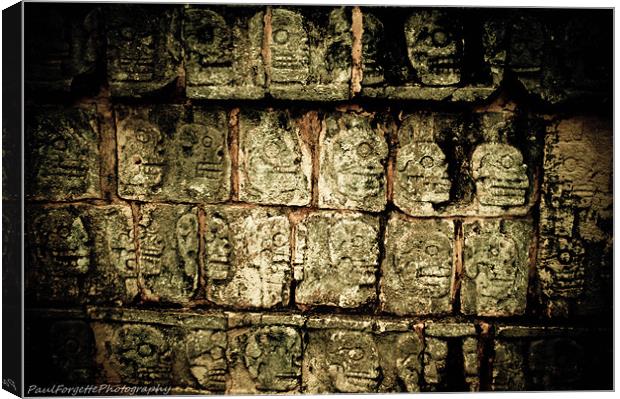 mayan skulls Canvas Print by paul forgette