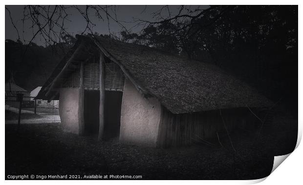 Lost and abandoned cottage Print by Ingo Menhard