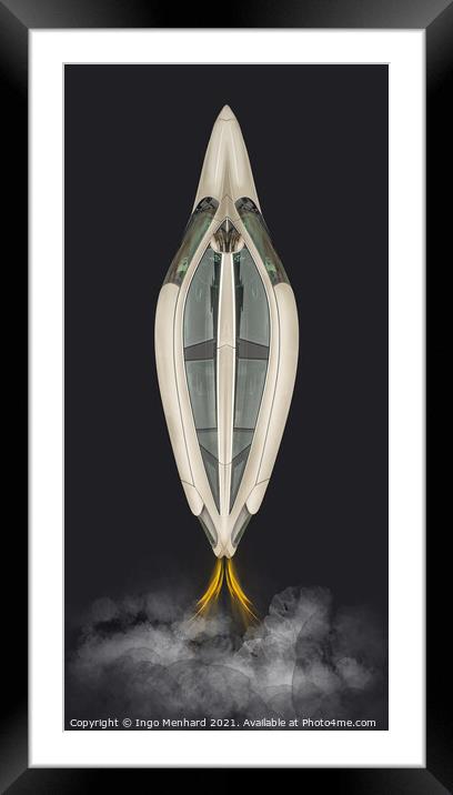 Rocket - Photography meets modelling Framed Mounted Print by Ingo Menhard