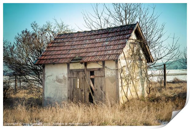 Abandoned hut Print by Ingo Menhard