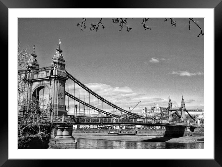 Hammersmith Bridge Framed Mounted Print by  