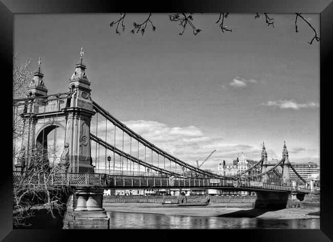 Hammersmith Bridge Framed Print by  