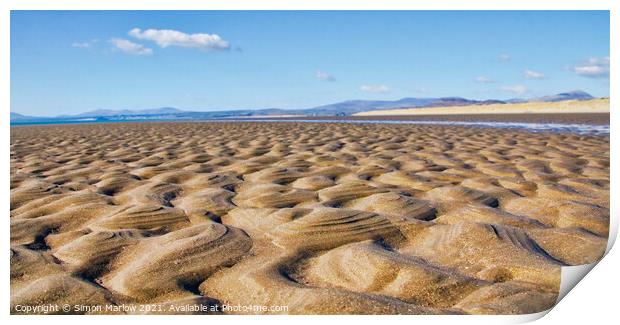 Serene Sandscapes Print by Simon Marlow