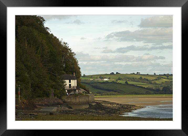 The Boat House at Laugharne Framed Mounted Print by Steve Purnell