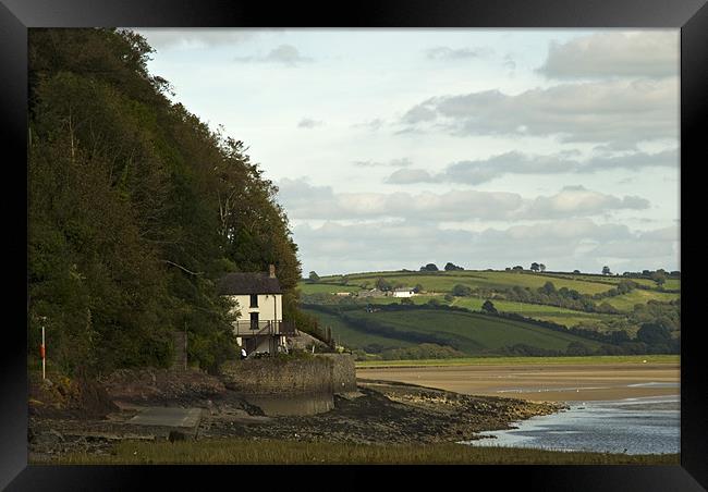 The Boat House at Laugharne Framed Print by Steve Purnell
