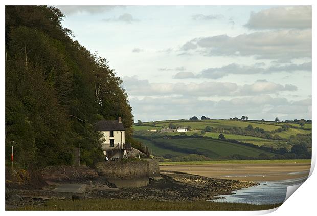 The Boat House at Laugharne Print by Steve Purnell