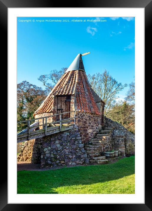Drying Kiln at Preston Mill, East Lothian Scotland Framed Mounted Print by Angus McComiskey