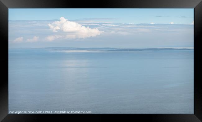 Clouds over the Arran Islands, County Clare, Ireland Framed Print by Dave Collins