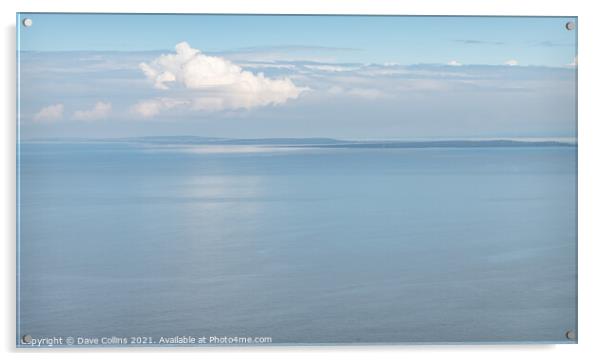 Clouds over the Arran Islands, County Clare, Ireland Acrylic by Dave Collins