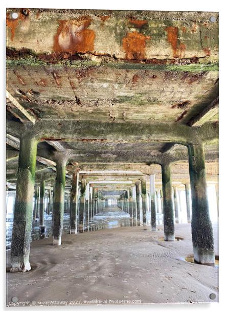Under the pier Acrylic by suzie Attaway
