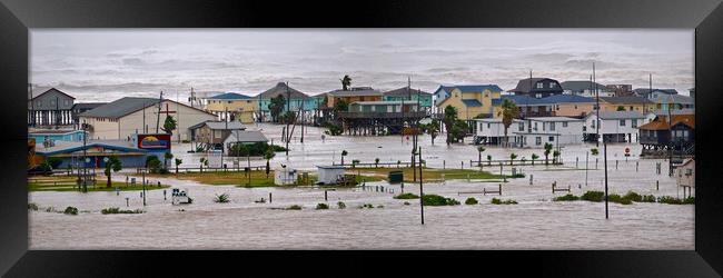 Tropical Storm panorama Framed Print by mark humpage