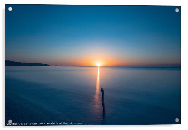 Slapton Sands sunrise  Acrylic by Ian Stone