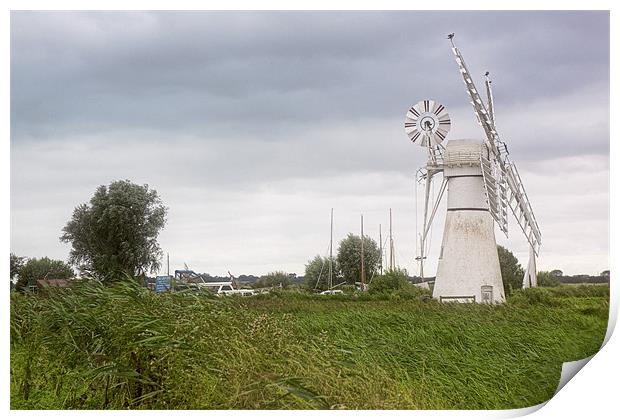 Thurne Windmill Print by Lynne Morris (Lswpp)