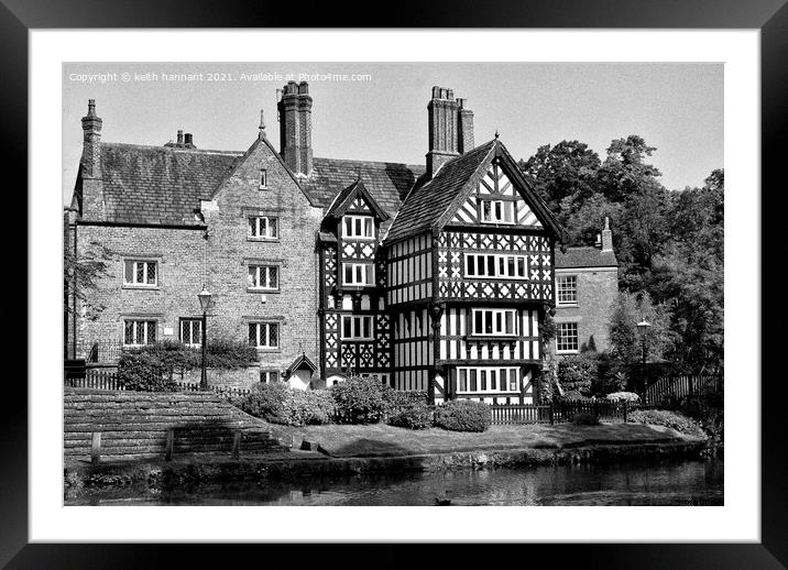 packet house worsley bridgewater canal monochrome Framed Mounted Print by keith hannant