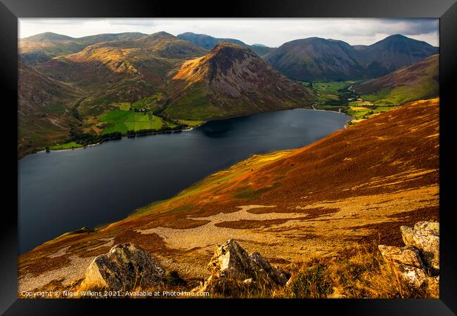 Wastwater & Wasdale Head Framed Print by Nigel Wilkins