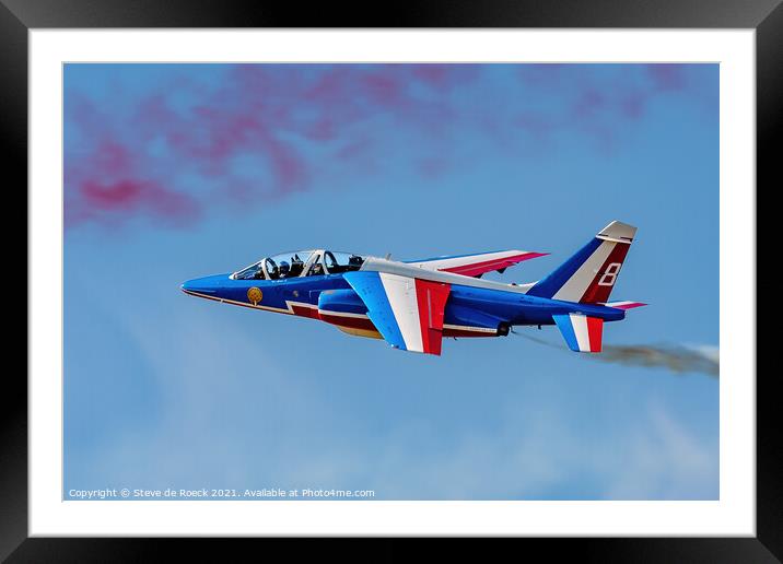 Dassault Alpha Jet Framed Mounted Print by Steve de Roeck