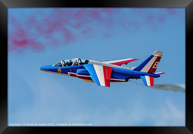 Dassault Alpha Jet Framed Print by Steve de Roeck