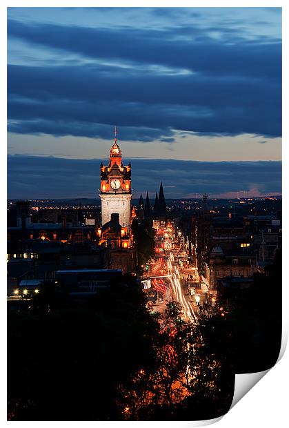 Edinburgh at Night Print by Keith Thorburn EFIAP/b