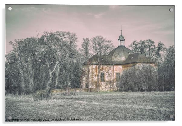Abandoned church Acrylic by Ingo Menhard