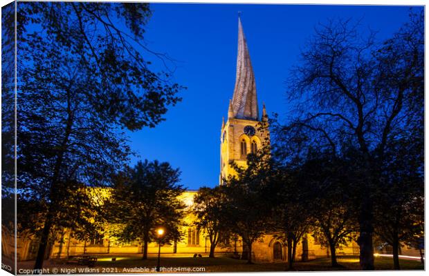 Crooked Spire Canvas Print by Nigel Wilkins