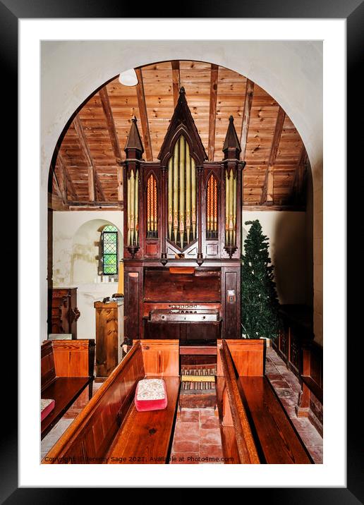 Majestic Pipes of Musical Worship Framed Mounted Print by Jeremy Sage