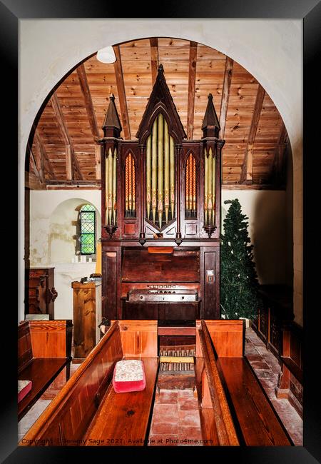 Majestic Pipes of Musical Worship Framed Print by Jeremy Sage