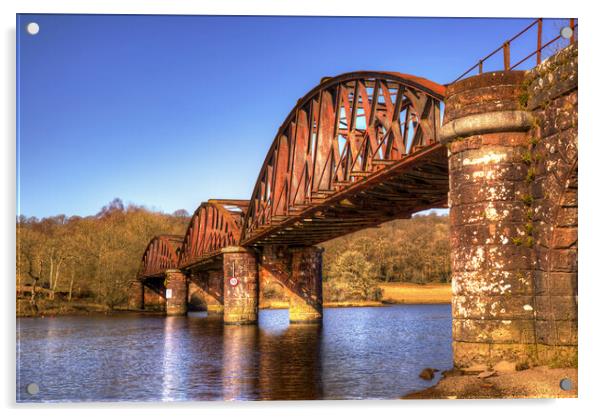 Loch Ken Viaduct Acrylic by Derek Beattie