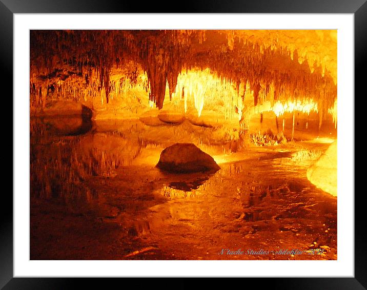 Inside The Earth Framed Mounted Print by Sharon Pfeiffer