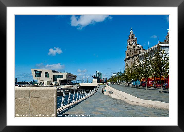 Liverpool, Pierhead Framed Mounted Print by Jenny Challinor