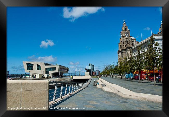 Liverpool, Pierhead Framed Print by Jenny Challinor