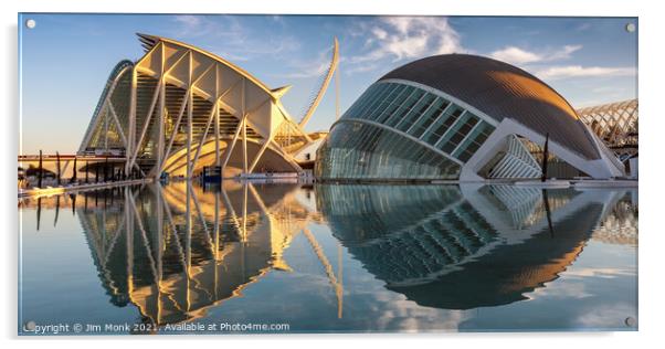 Reflections at the City of Arts and Sciences Acrylic by Jim Monk