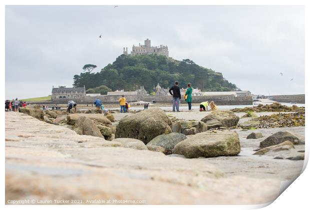 St Michael's Mount Print by Lauren Tucker