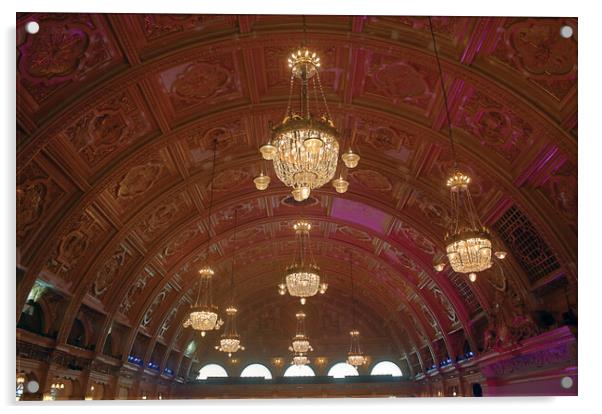 The Empress Ballroom Blackpool - Ceiling Acrylic by Ross McNeillie