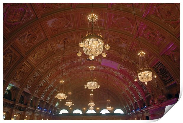 The Empress Ballroom Blackpool - Ceiling Print by Ross McNeillie
