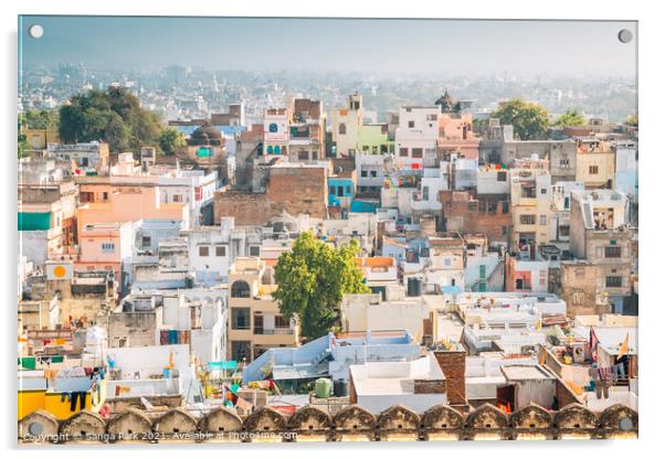 Udaipur city Acrylic by Sanga Park