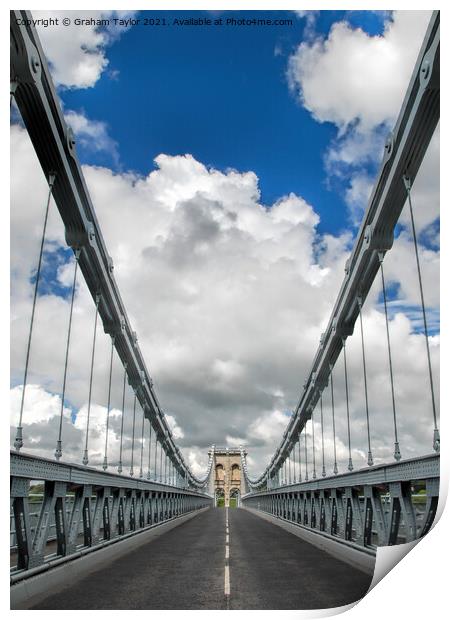The Iconic Menai Bridge Print by Graham Taylor