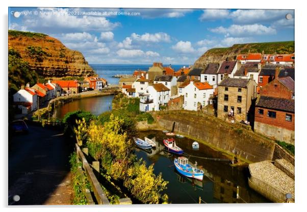 Staithes, North Yorkshire, England Acrylic by Navin Mistry