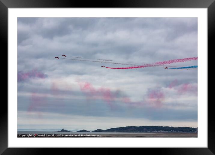 Red Arrows, Wales National Airshow Framed Mounted Print by Dan Santillo