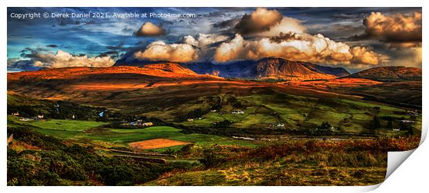 The View from Drynoch #2, Skye (panoramic) Print by Derek Daniel