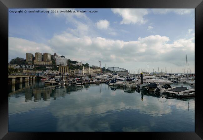 Torquay Harbour  Framed Print by rawshutterbug 