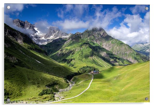 Bregenzer valley, Austria Acrylic by Philip Brookes