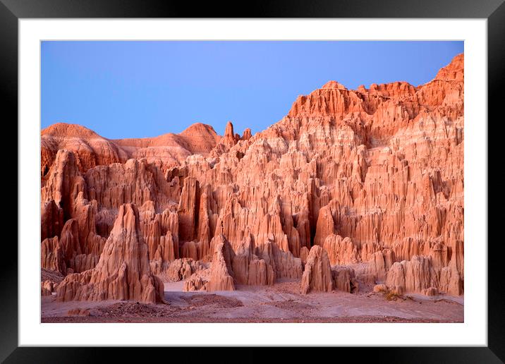 Cathedral Gorge Framed Mounted Print by peter schickert