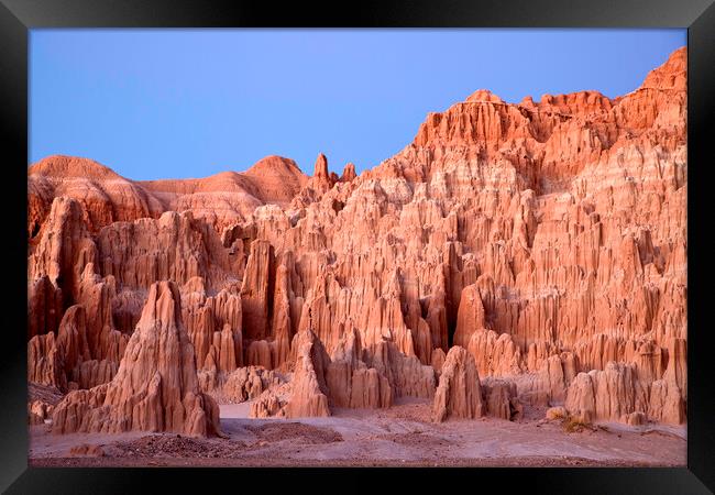 Cathedral Gorge Framed Print by peter schickert