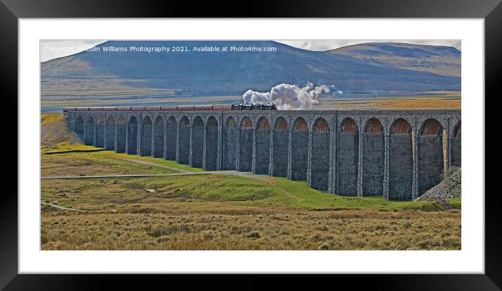 Steam Over The Ribblhead Viaduct - 1 Framed Mounted Print by Colin Williams Photography