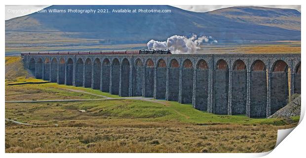 Steam Over The Ribblhead Viaduct - 1 Print by Colin Williams Photography