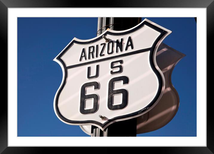 Route 66 USA Framed Mounted Print by peter schickert