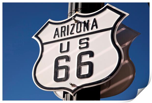 Route 66 USA Print by peter schickert
