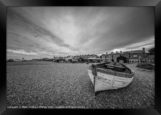 Aldeburgh Shore Framed Print by Peter Anthony Rollings
